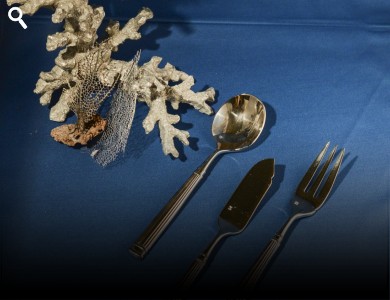 Cutlery Grecian  Fish Fork, Fish Knife, Soup Spoon,