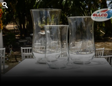 Glass Hurricane Vases Available In Small(7.5") Medium (9") Large (10.5")